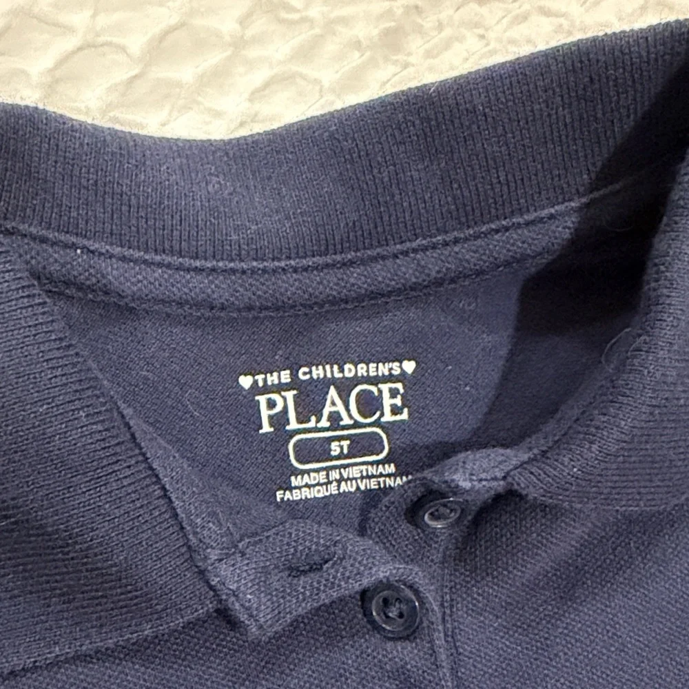 The Children's Place Navy Blue Polo Dress toddler girls 5t EUC